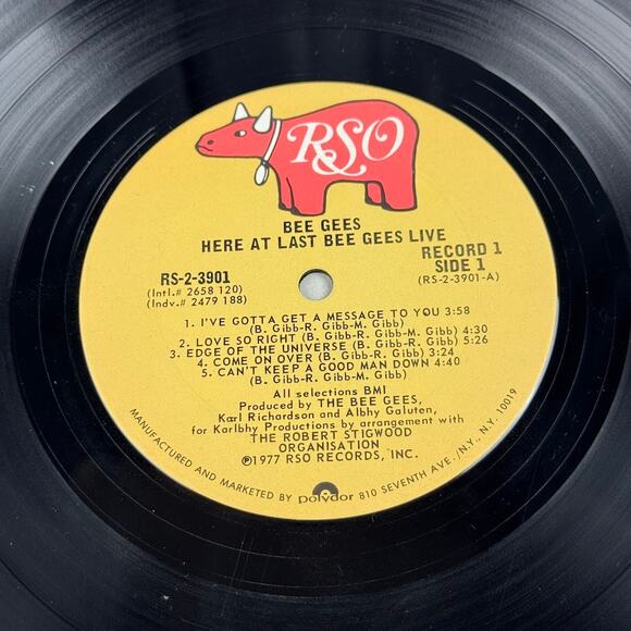 Bee Gees Here At Last... Bee Gees... Live 2xLP Vinyl 1977 RSO Records RS-2-3901 - Picture 3 of 16